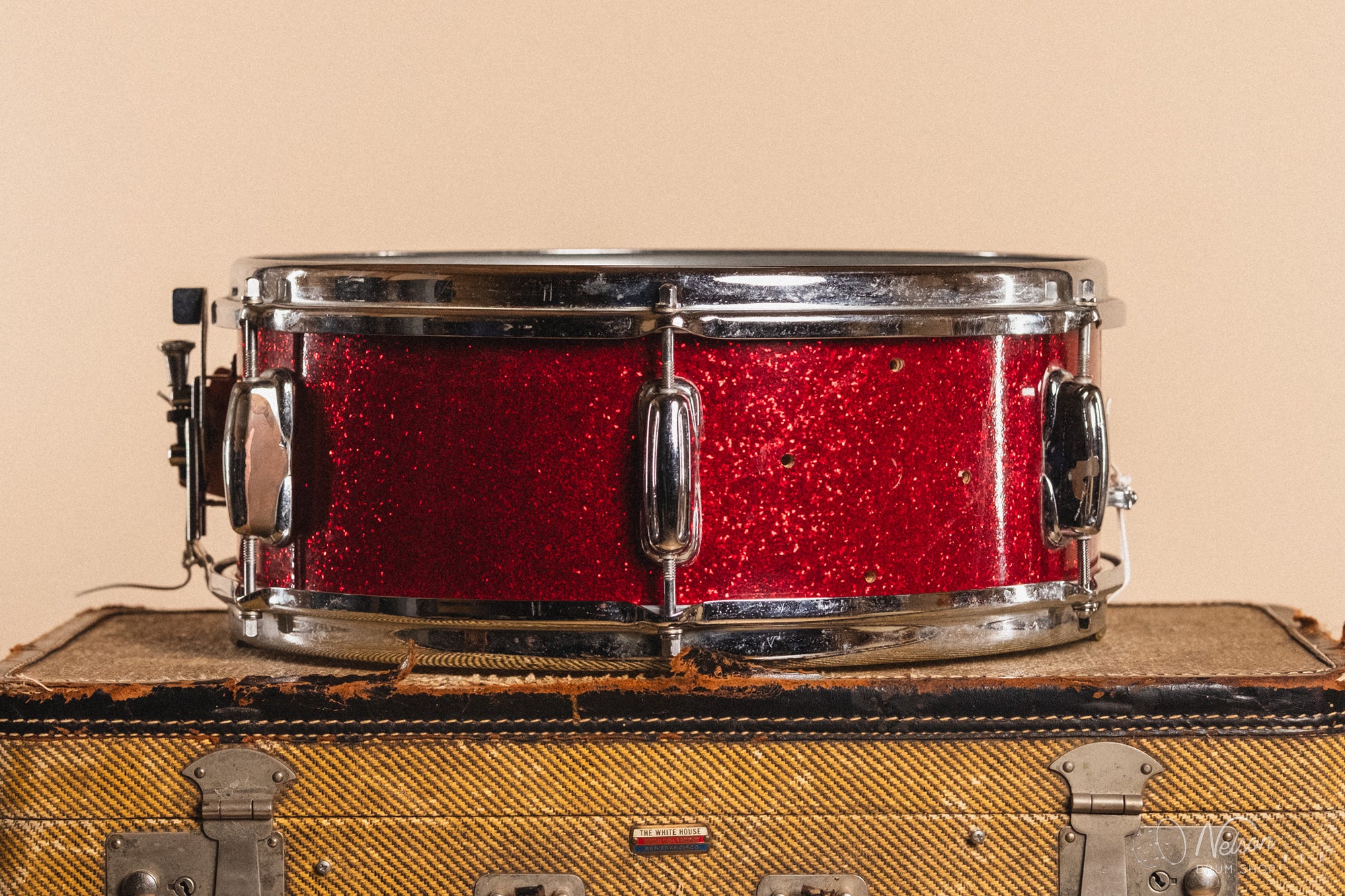 1960s Slingerland 'Deluxe Student Model' in Red Sparkle - 5.5x14