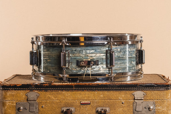 1960s Rogers Powertone in Blue Strata Pearl - 5x14