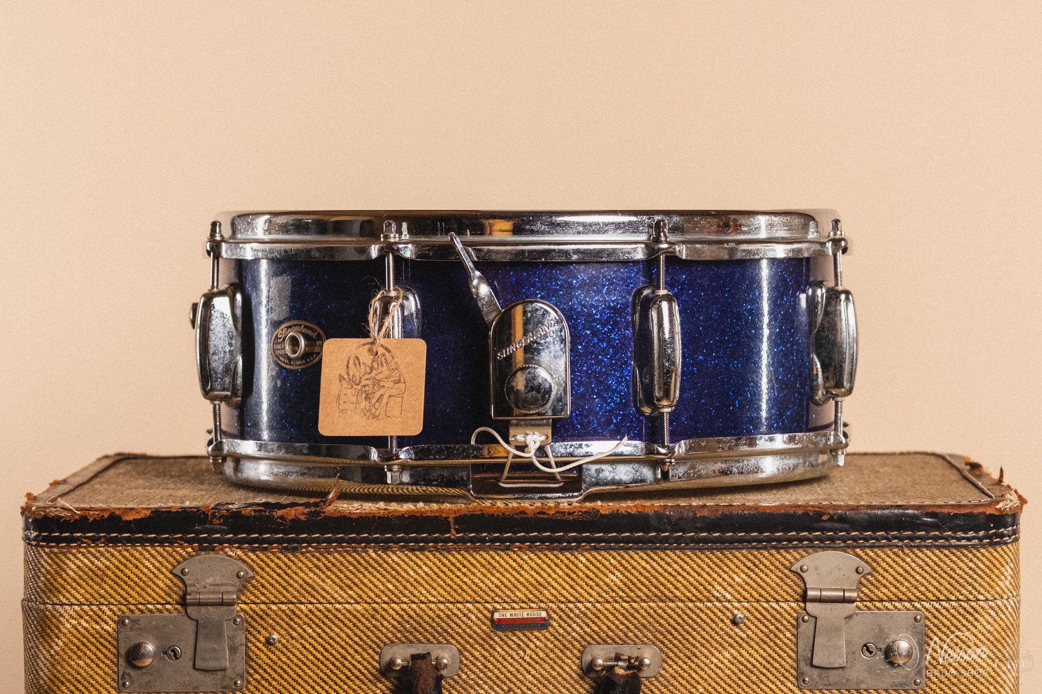 1960s Slingerland 'Artist Model' in Sparkling Blue Pearl - 5.5x14