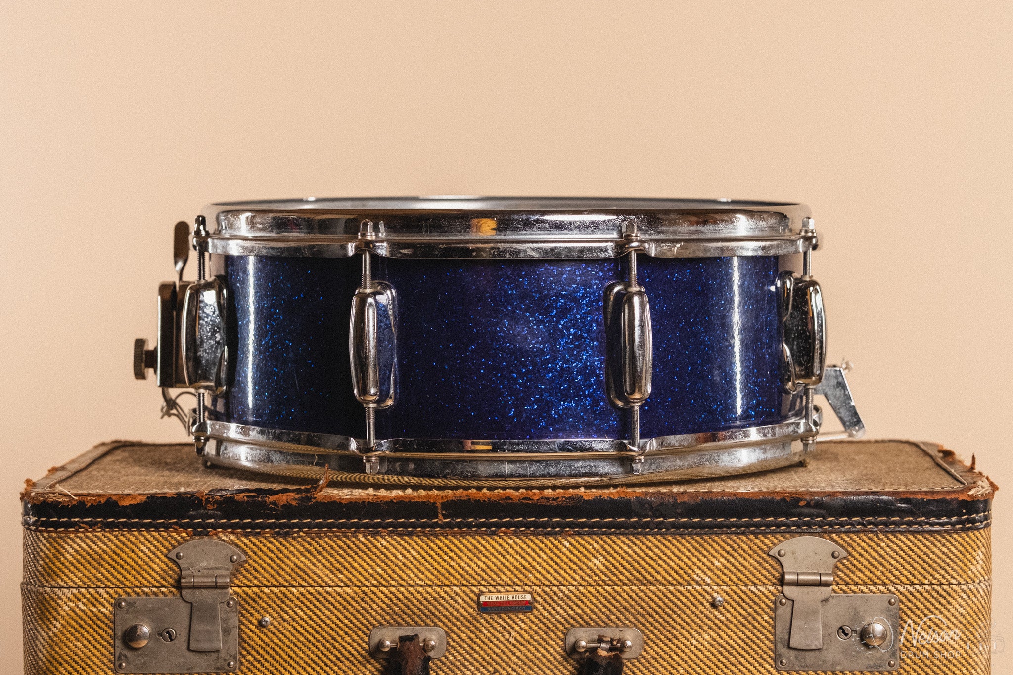 1960s Slingerland 'Artist Model' in Sparkling Blue Pearl - 5.5x14