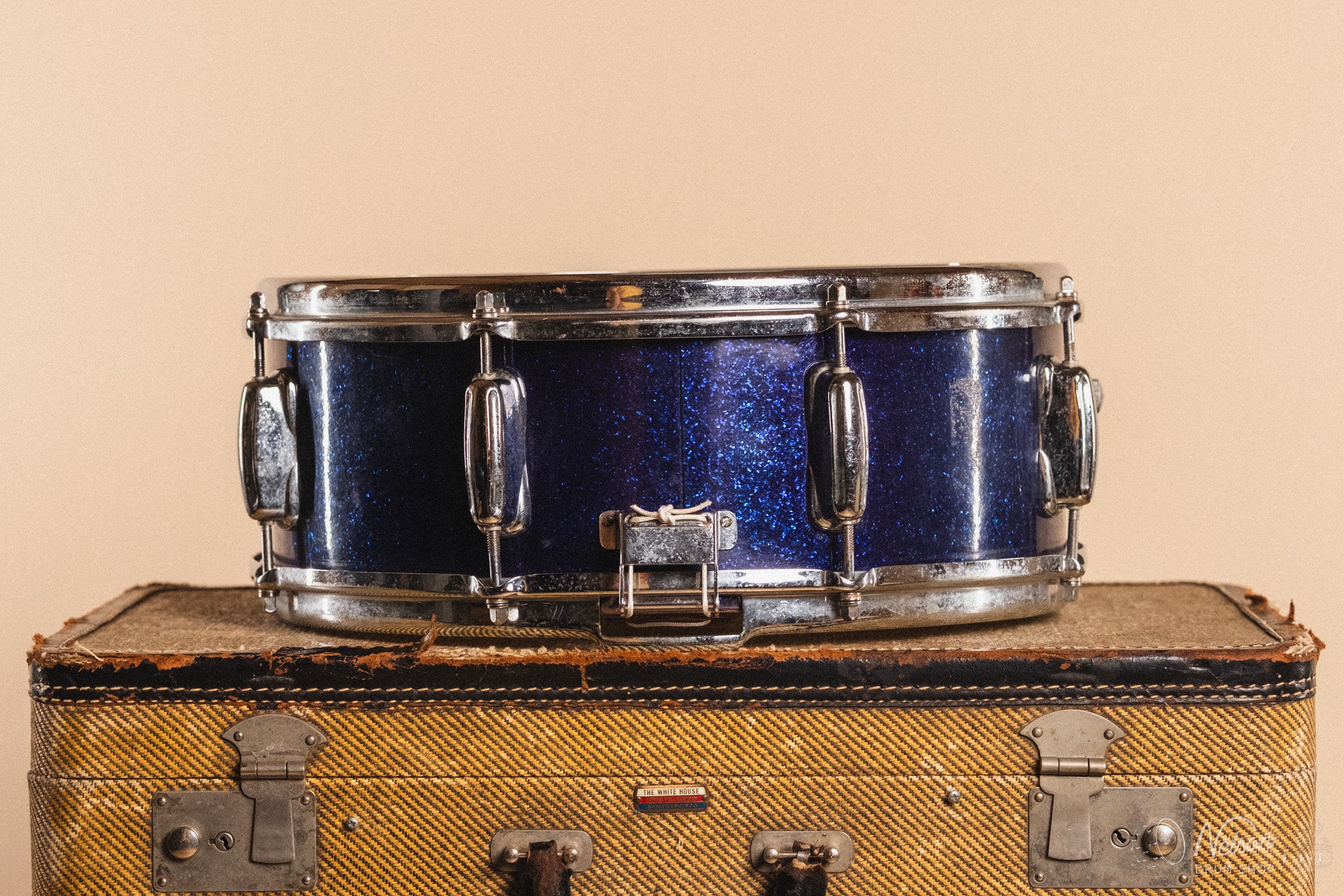 1960s Slingerland 'Artist Model' in Sparkling Blue Pearl - 5.5x14