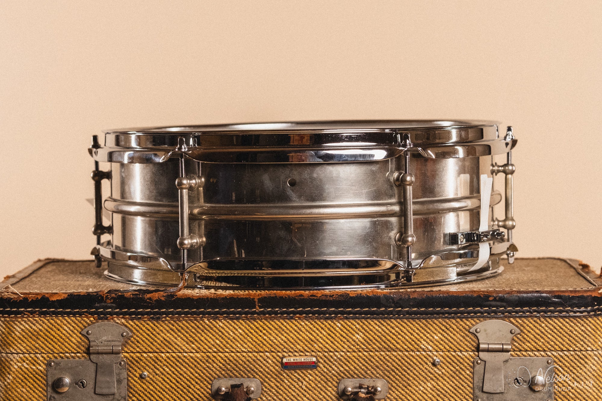 1920s Ludwig 'All-Around' 2 Piece Nickel Over Brass 6 lug - 5x14