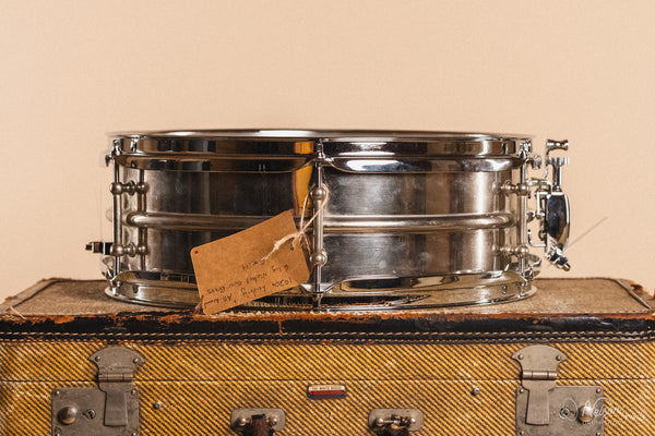 1920s Ludwig 'All-Around' 2 Piece Nickel Over Brass 6 lug - 5x14