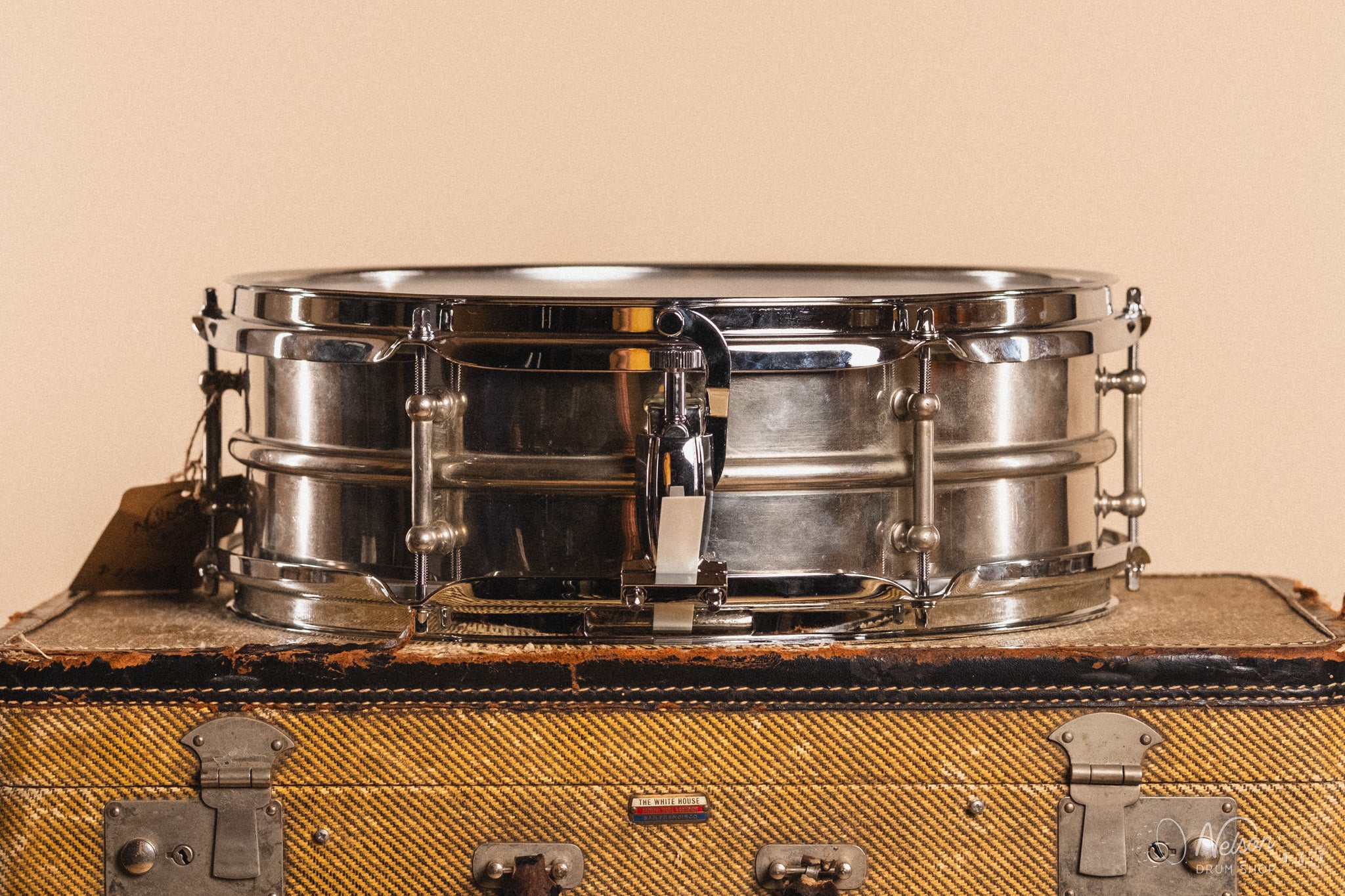 1920s Ludwig 'All-Around' 2 Piece Nickel Over Brass 6 lug - 5x14