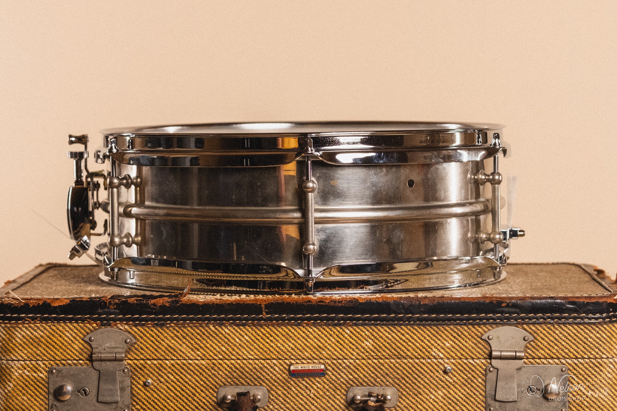 1920s Ludwig 'All-Around' 2 Piece Nickel Over Brass 6 lug - 5x14