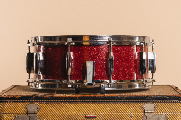 1960s Pearl 'President' Phenolic in Red Sparkle - 5.5x14