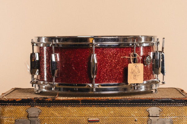 1960s Pearl 'President' Phenolic in Red Sparkle - 5.5x14