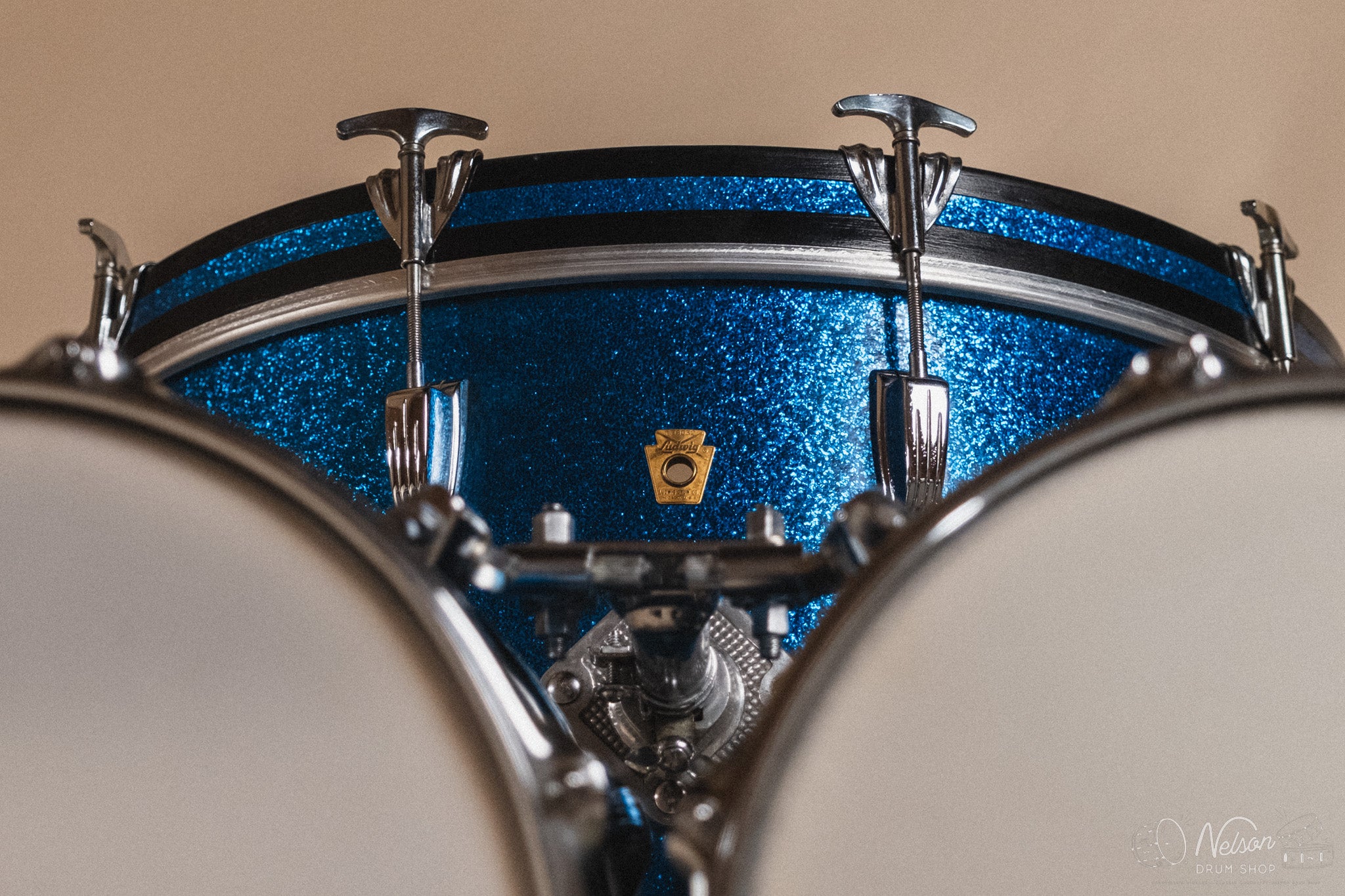 1960s Ludwig ‘Hollywood’ in Blue Sparkle - 14x22, 16x16, 8x12, 8x12