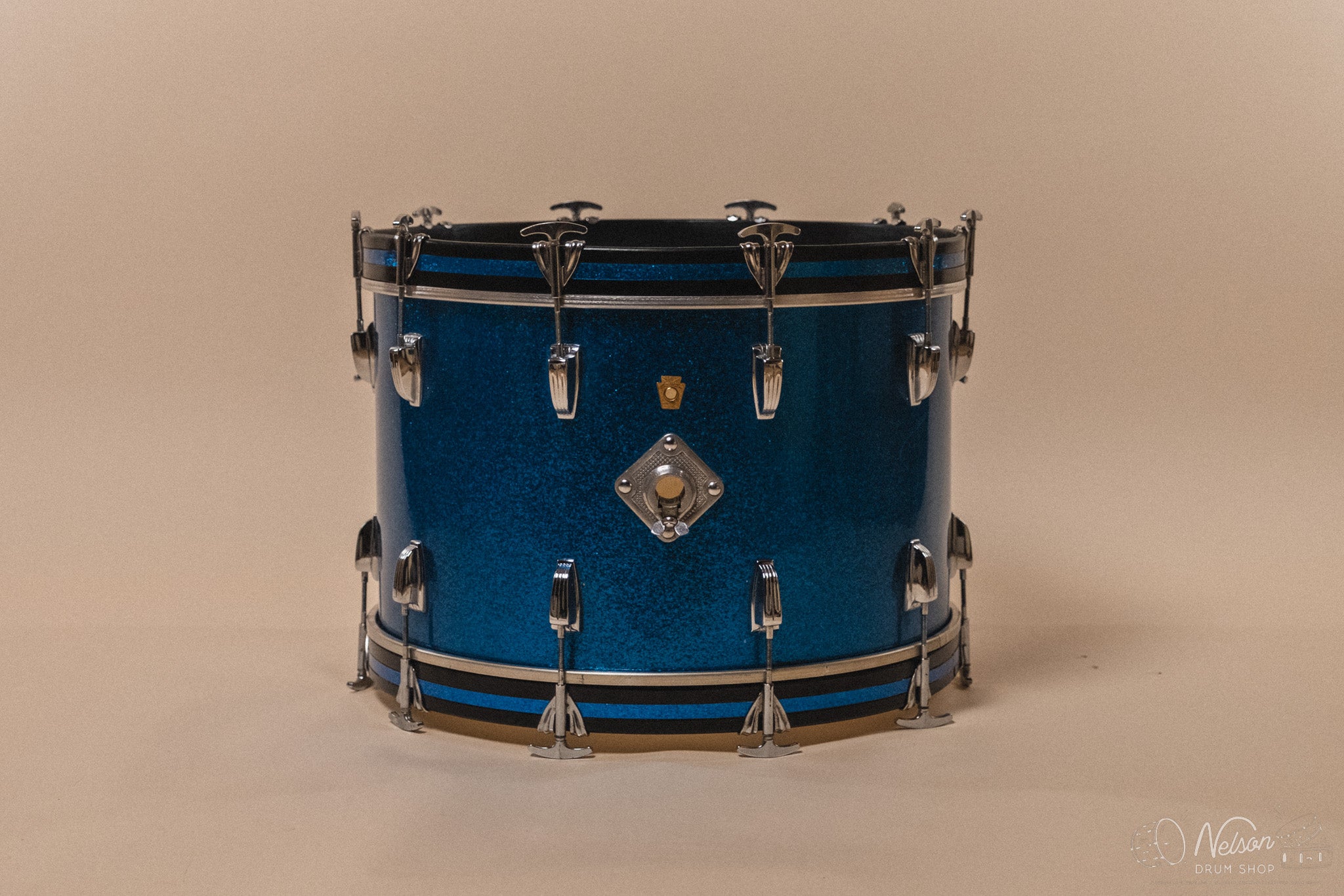 1960s Ludwig ‘Hollywood’ in Blue Sparkle - 14x22, 16x16, 8x12, 8x12