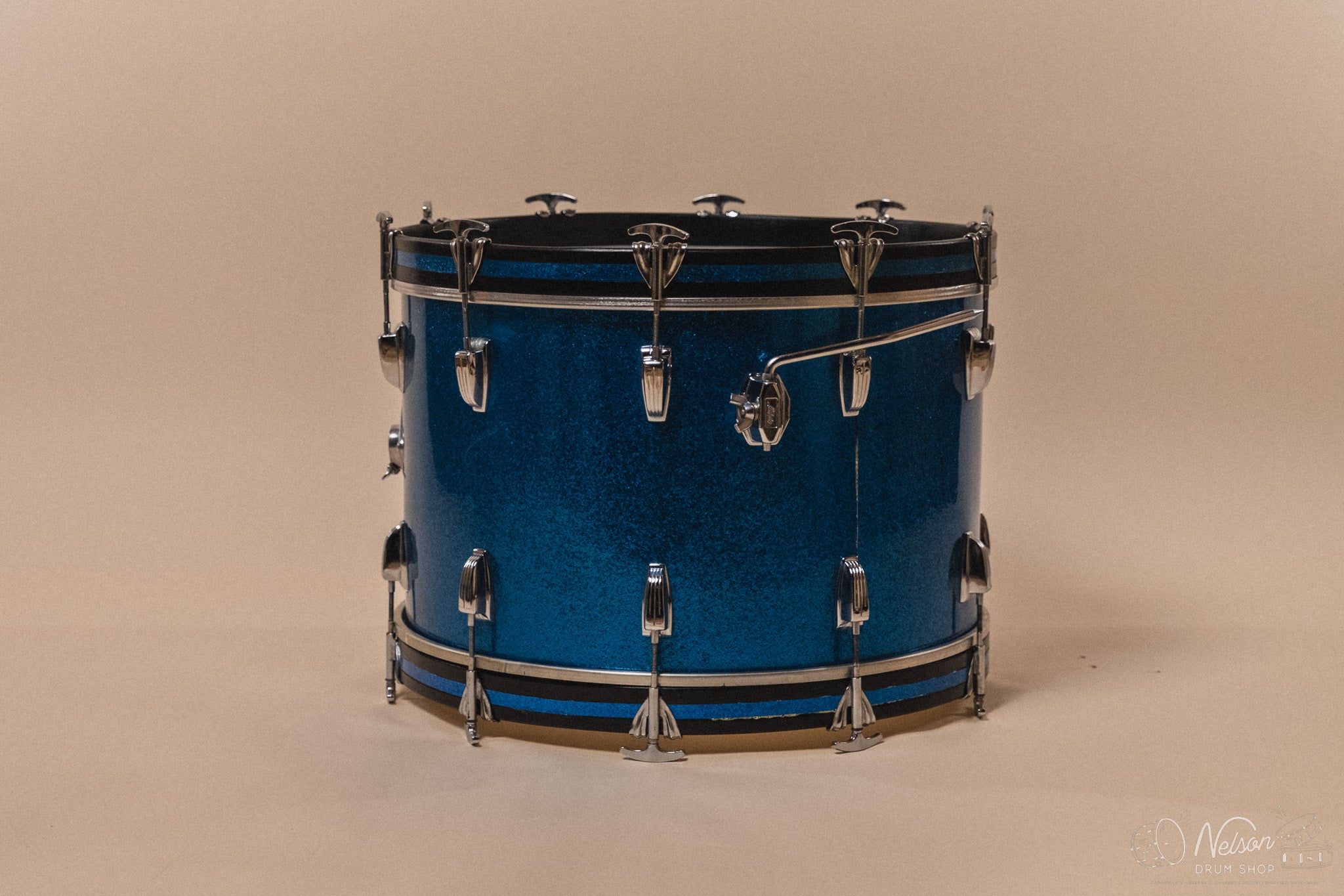 1960s Ludwig ‘Hollywood’ in Blue Sparkle - 14x22, 16x16, 8x12, 8x12