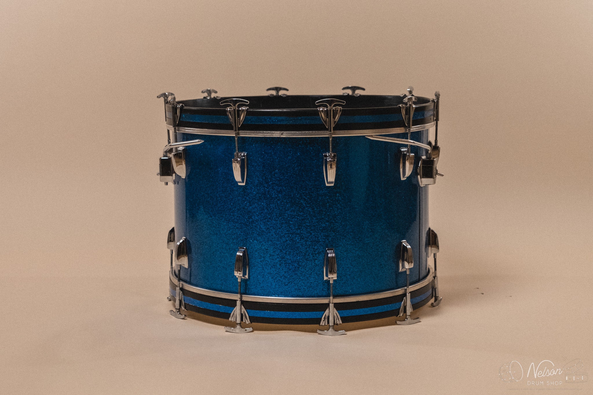 1960s Ludwig ‘Hollywood’ in Blue Sparkle - 14x22, 16x16, 8x12, 8x12