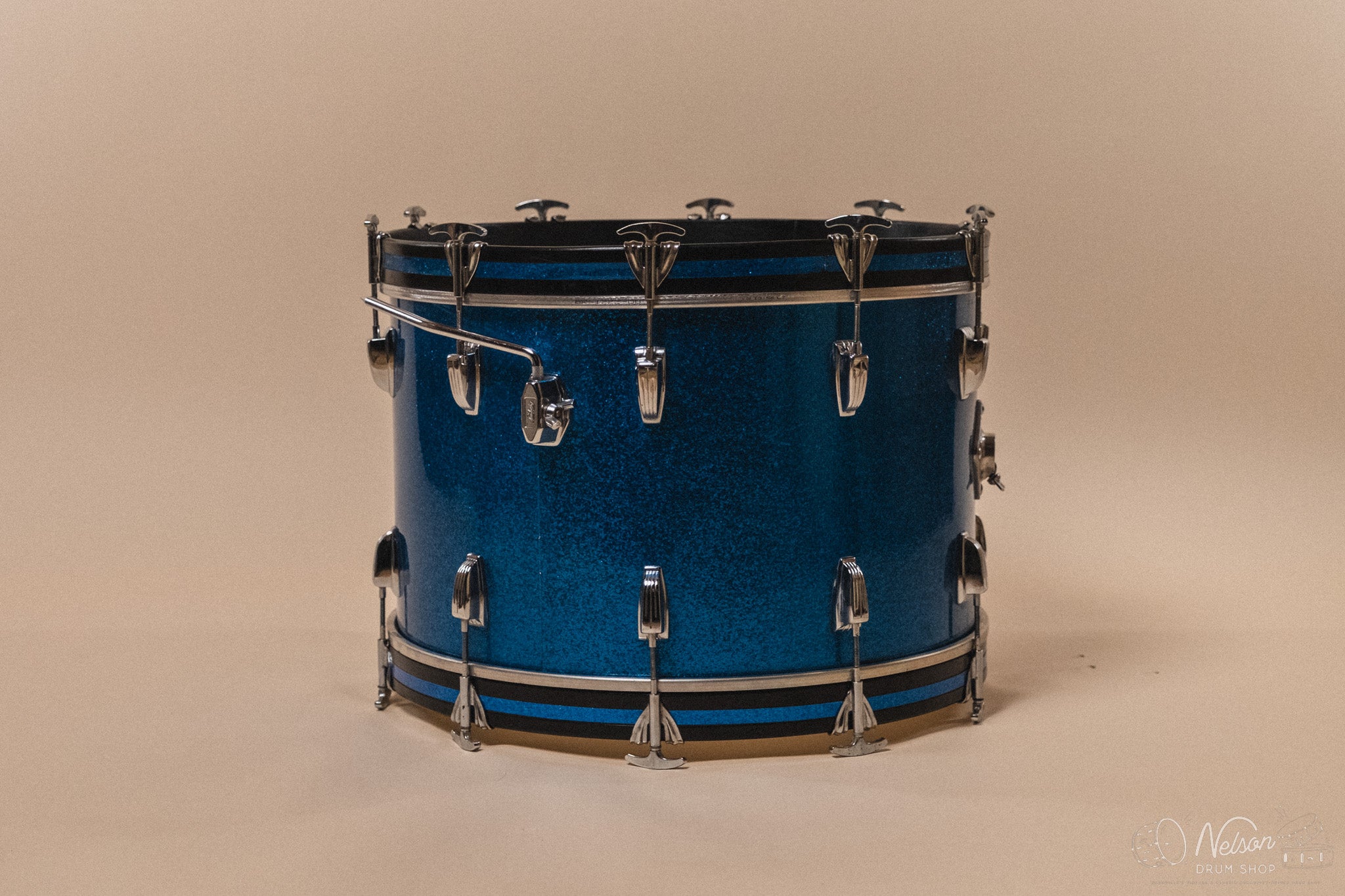 1960s Ludwig ‘Hollywood’ in Blue Sparkle - 14x22, 16x16, 8x12, 8x12