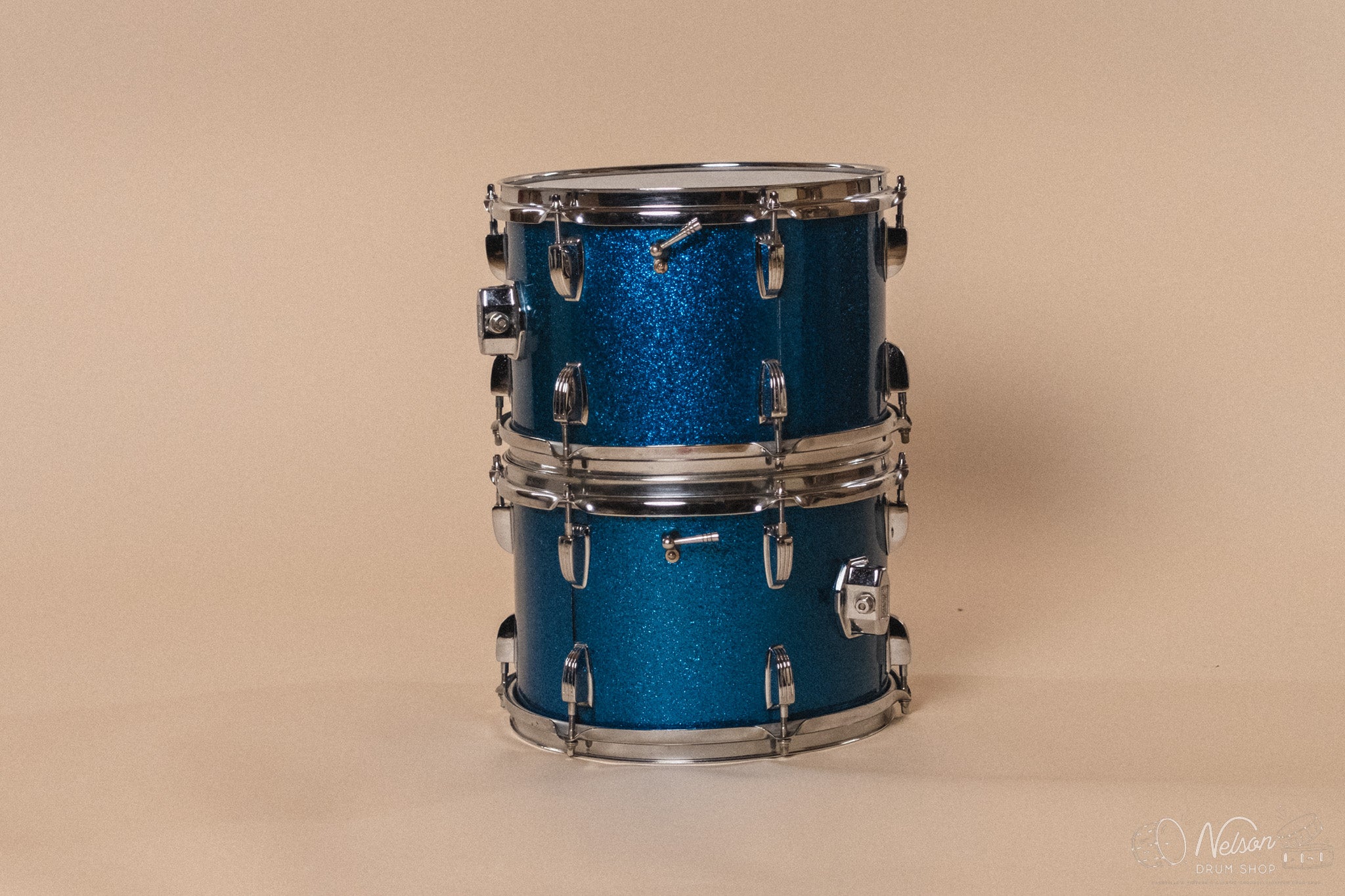 1960s Ludwig ‘Hollywood’ in Blue Sparkle - 14x22, 16x16, 8x12, 8x12