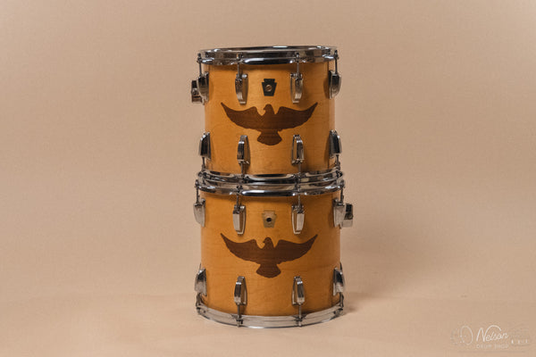 1984 Ludwig 75th Anniversary Maple w/ Walnut Eagle Inlay - 14x22, 11x12, 12x13, 16x16