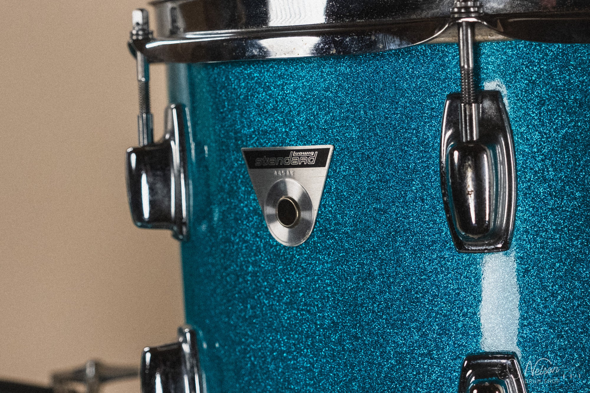 1970s Ludwig 'Standard S-320' in Blue Mist - 14x22, 16x16, 9x13