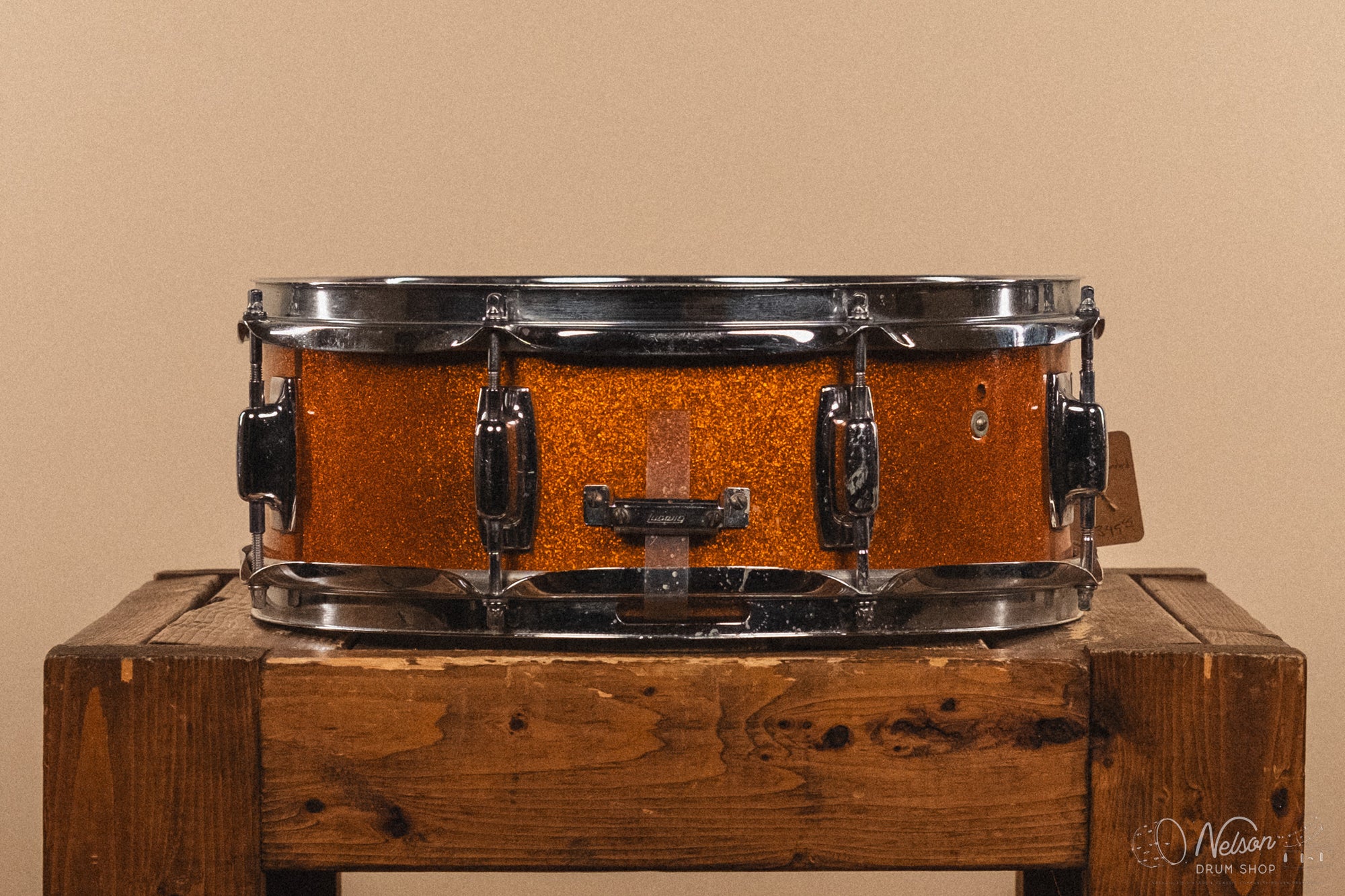 1970s Ludwig 'Standard S-100' in Gold Mist - 5x14