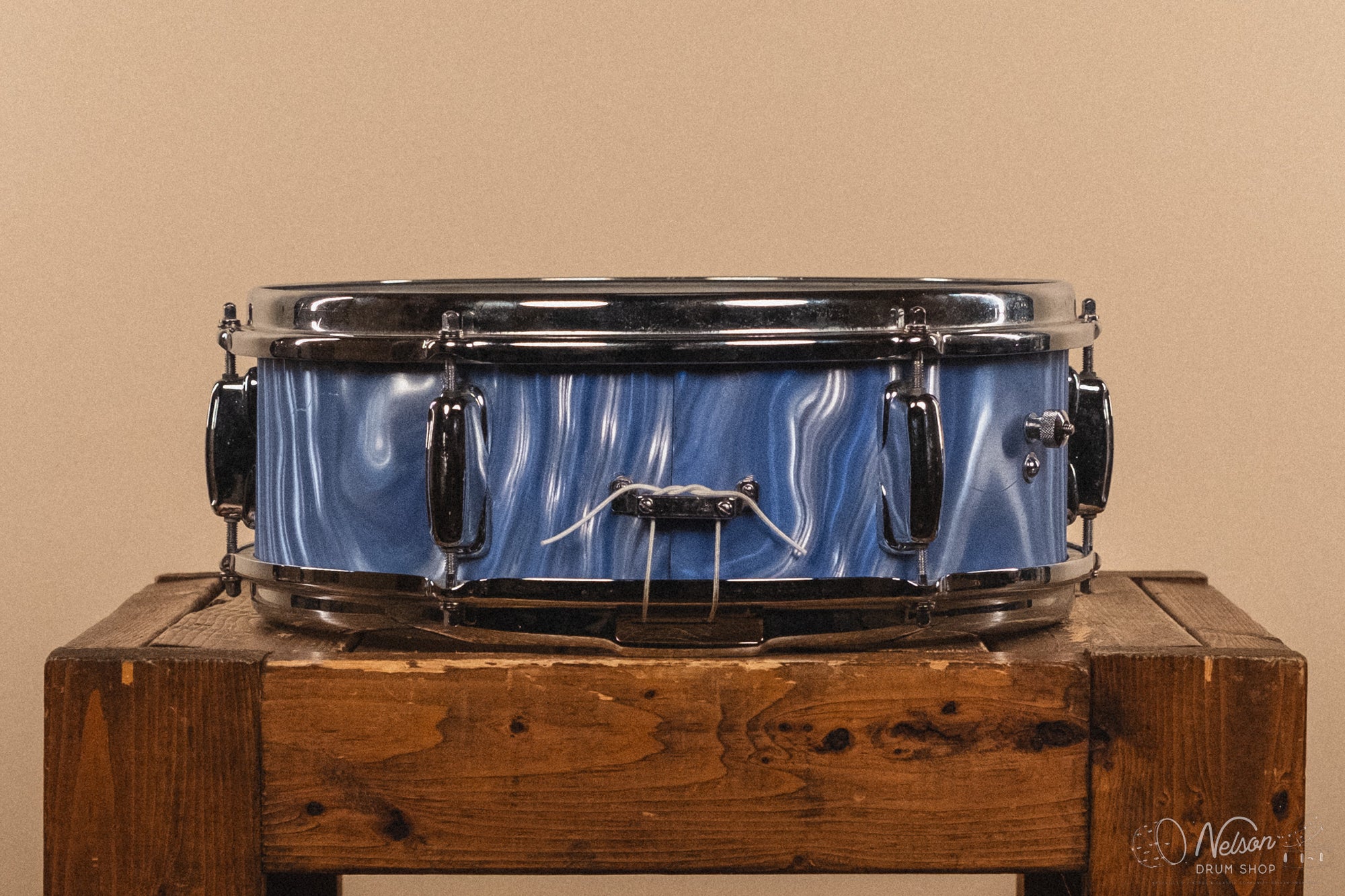 1960s Slingerland 'Deluxe Student Model' in Blue Satin Flame - 5x14