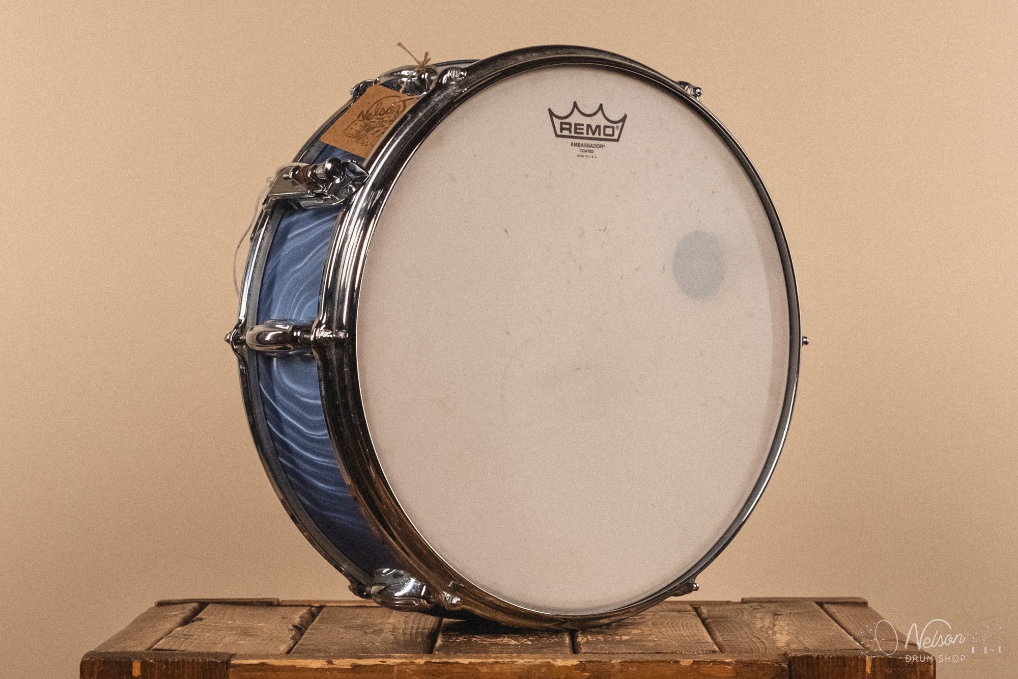 1960s Slingerland 'Deluxe Student Model' in Blue Satin Flame - 5x14