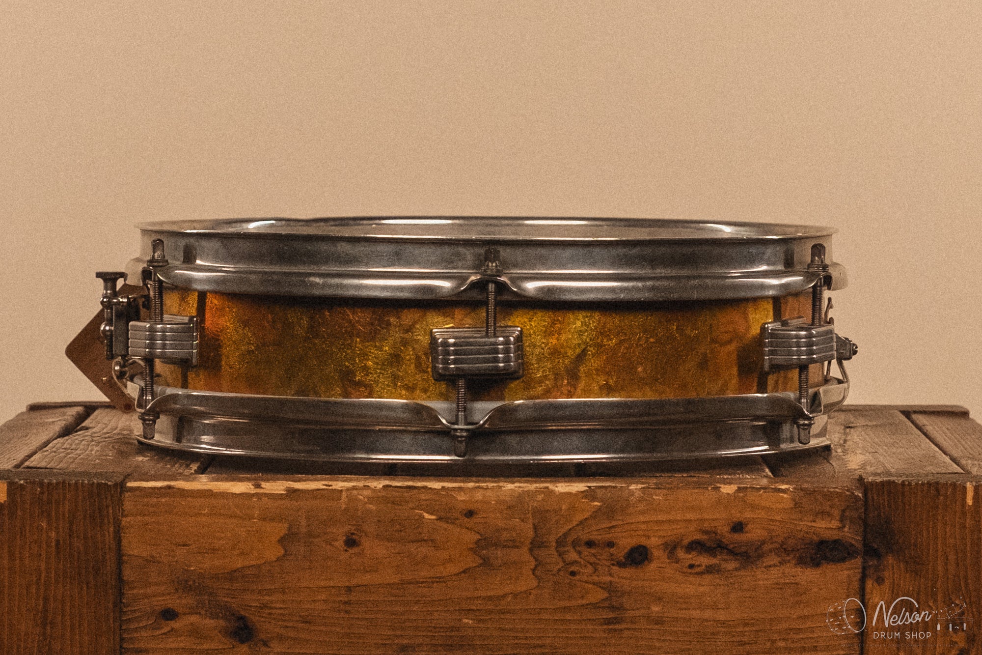 1958-59 Ludwig Transition Badge 'Jazz Combo' refinished in Foil - 3x13