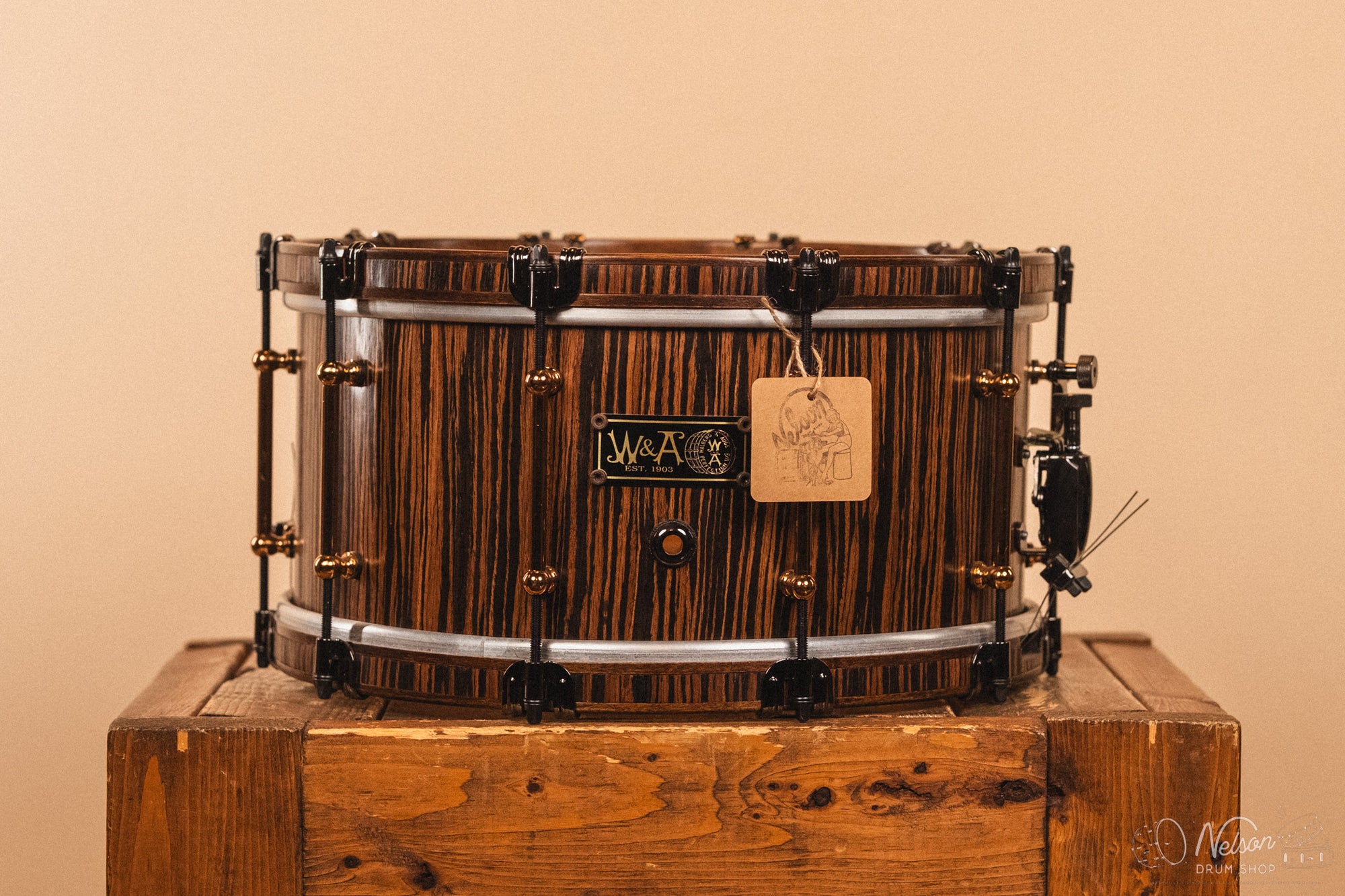 Used Walberg & Auge Maple in Zebrawood - 6.5x14