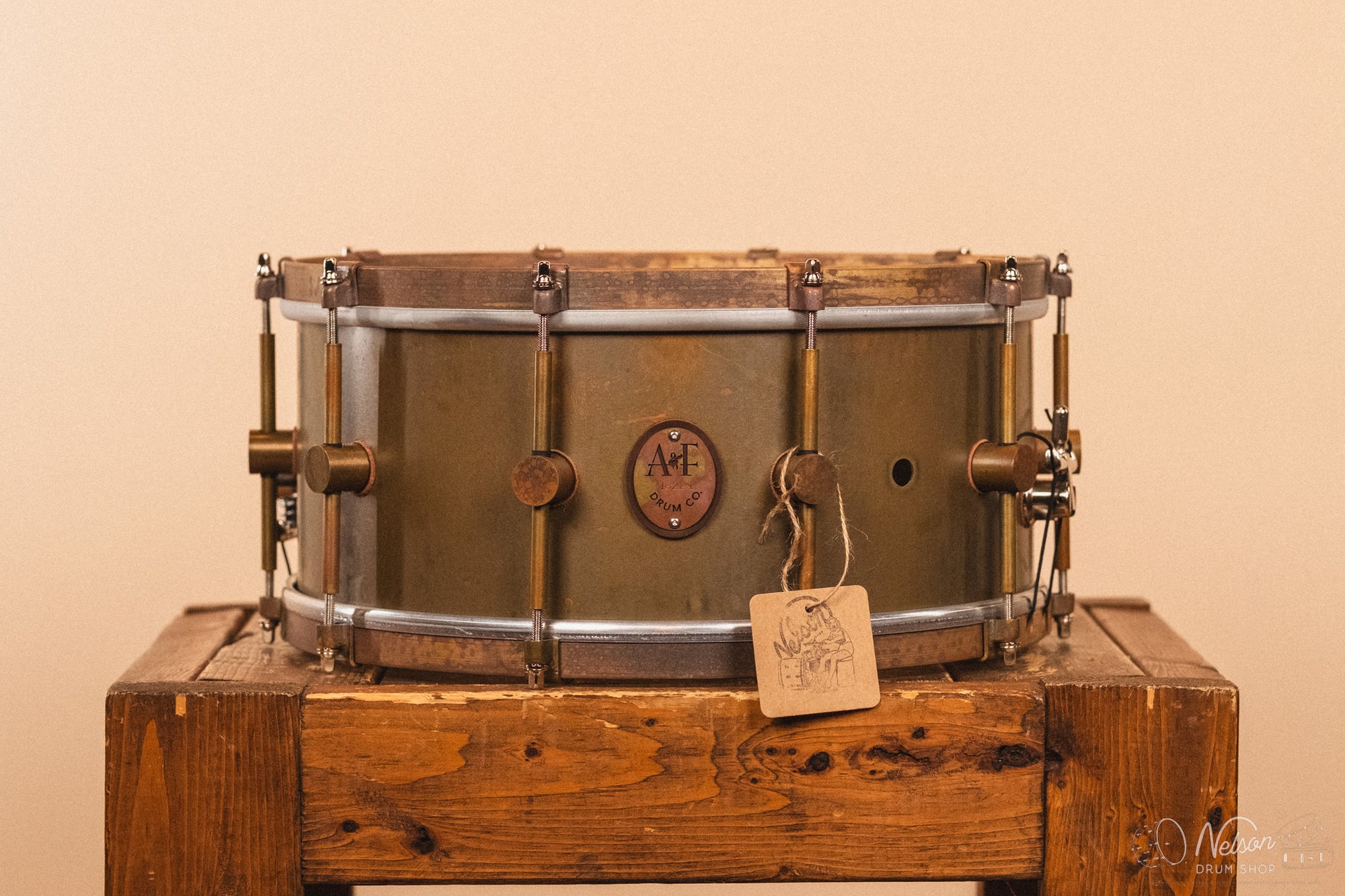 A&F Drum Co. Raw Brass - 6.5x14