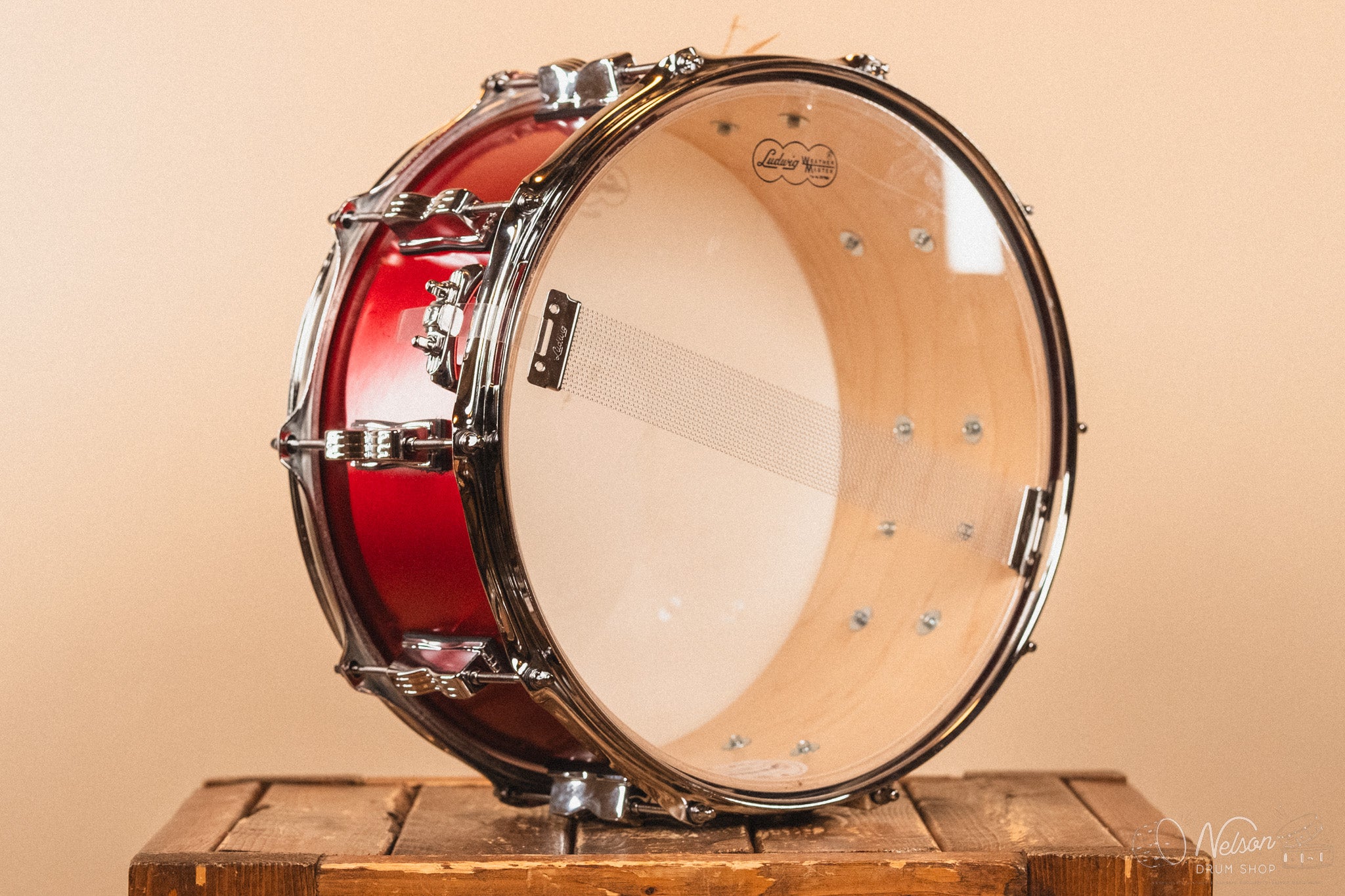 Used Ludwig Classic Maple in Diablo Red - 6.5x14