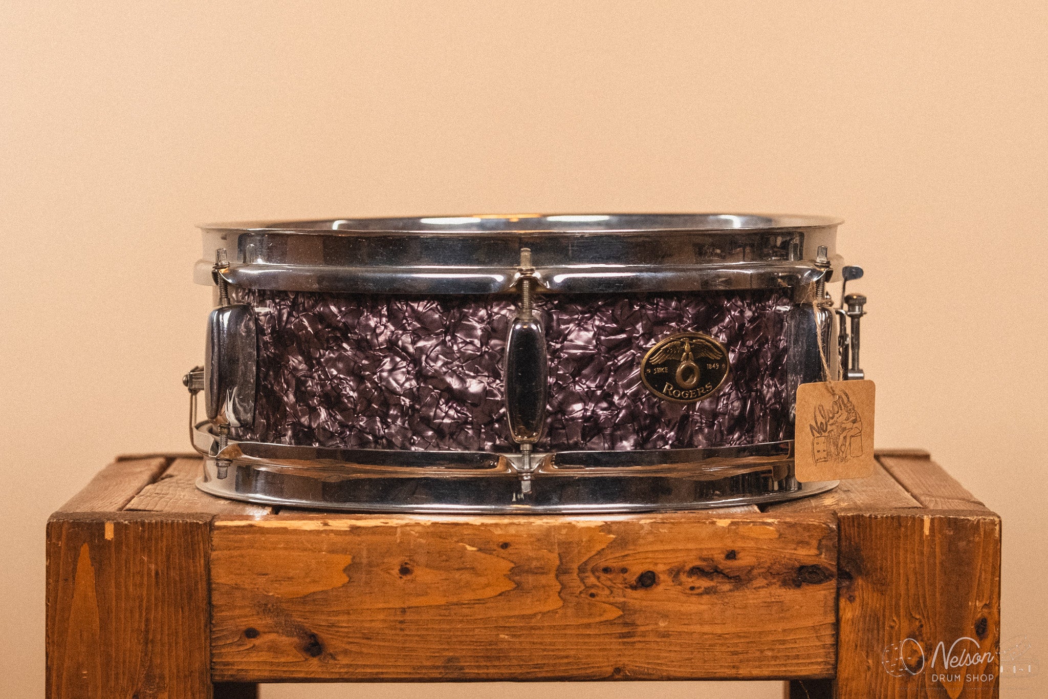 1950s Rogers Luxor in Purple Diamond Pearl - 5x14