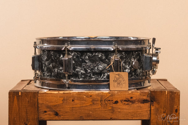 1960s Rogers Powertone Cleveland in Black Diamond Pearl - 5x14