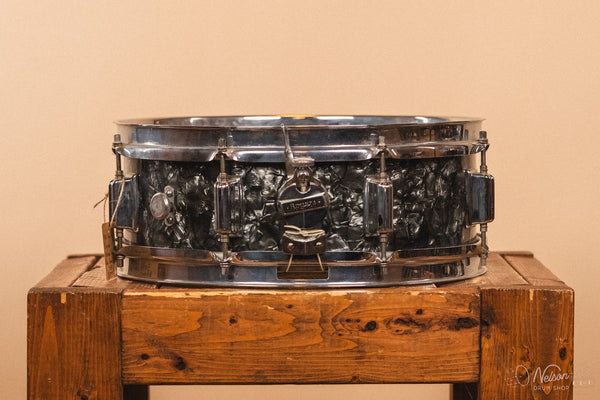 1960s Rogers Powertone Cleveland in Black Diamond Pearl - 5x14