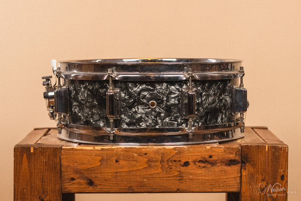 1960s Rogers Powertone Cleveland in Black Diamond Pearl - 5x14