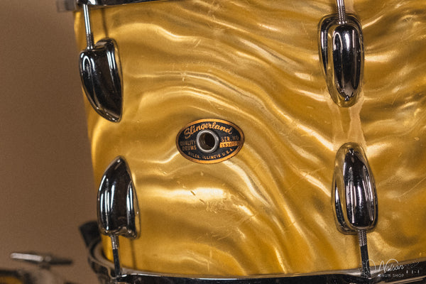 1960s Slingerland 'Modern Solo' in Gold Satin Flame - 14x20, 16x16, 8x12