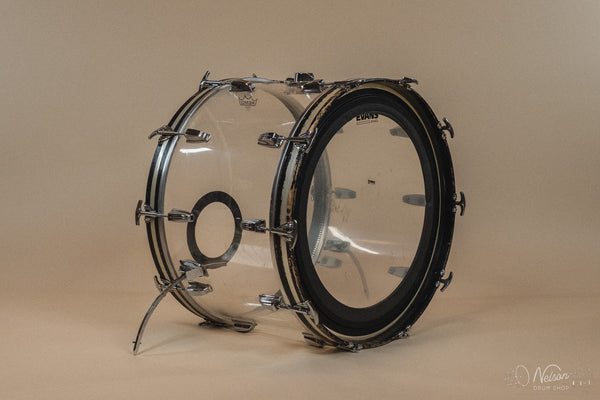 1970s Ludwig 'Hollywood' in Clear Vistalite - 14x22, 8x12, 9x13, 16x16