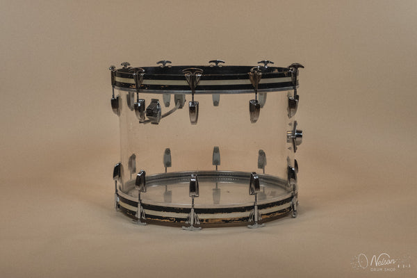 1970s Ludwig 'Hollywood' in Clear Vistalite - 14x22, 8x12, 9x13, 16x16