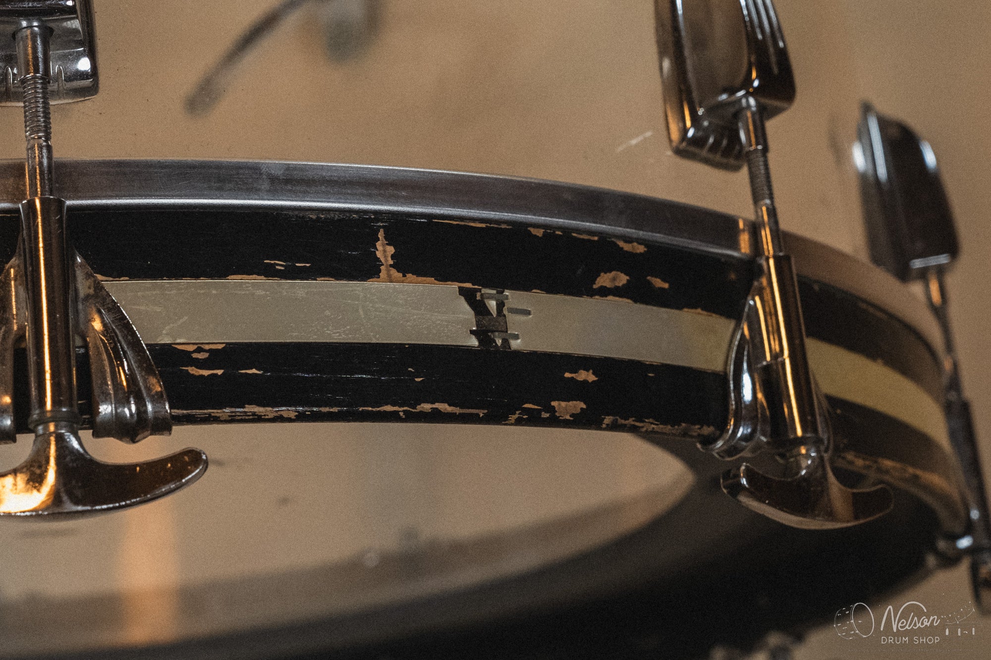 1970s Ludwig 'Hollywood' in Clear Vistalite - 14x22, 8x12, 9x13, 16x16