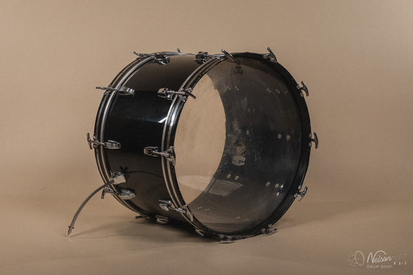 1970s Ludwig 'Super Classic' in Black Vistalite - 14x22, 9x13, 16x16