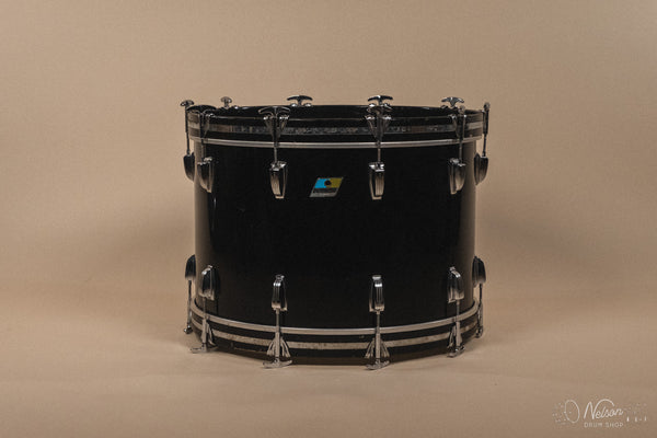 1970s Ludwig 'Super Classic' in Black Vistalite - 14x22, 9x13, 16x16