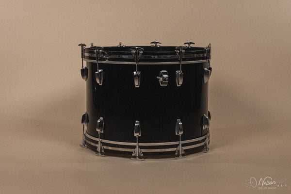 1970s Ludwig 'Super Classic' in Black Vistalite - 14x22, 9x13, 16x16