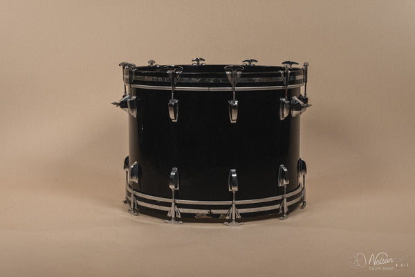 1970s Ludwig 'Super Classic' in Black Vistalite - 14x22, 9x13, 16x16