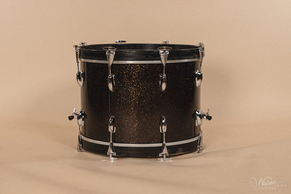 1970's Slingerland 'New Rock Outfit' in Rootbeer Sparkle - 14x20, 8x12, 9x13, 16x16