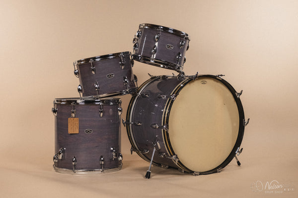 1970s Slingerland 'New Rock' in faded Rosewood Pearl - 14x22, 8x12, 9x13, 16x16