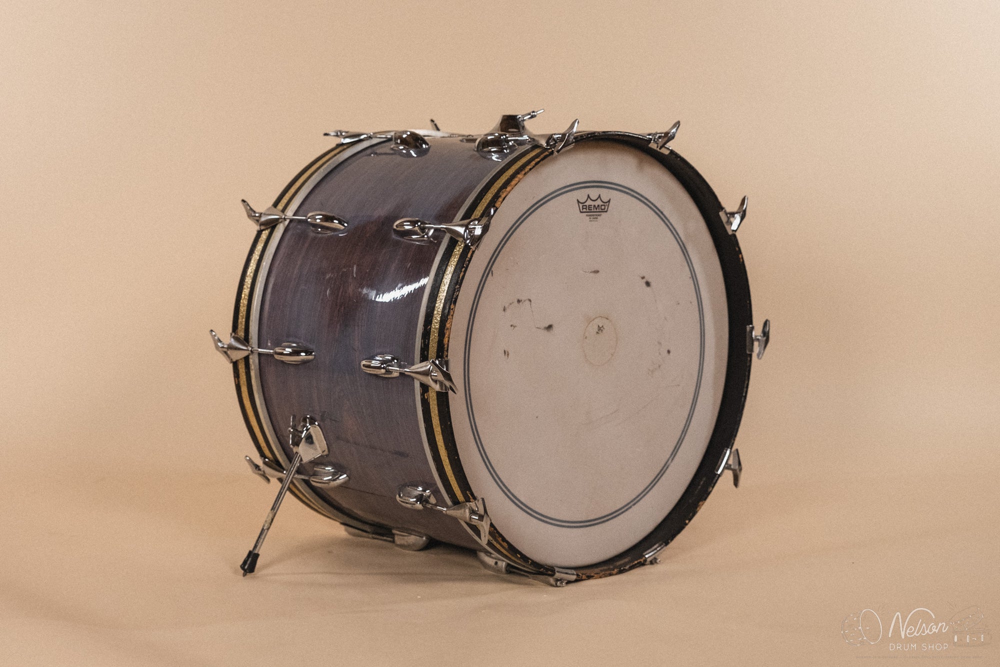 1970s Slingerland 'New Rock' in faded Rosewood Pearl - 14x22, 8x12, 9x13, 16x16