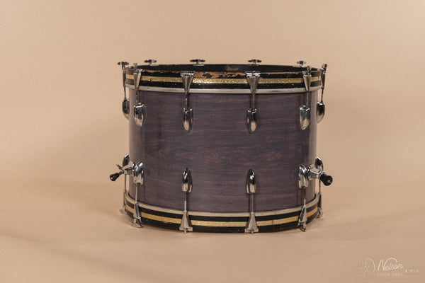 1970s Slingerland 'New Rock' in faded Rosewood Pearl - 14x22, 8x12, 9x13, 16x16