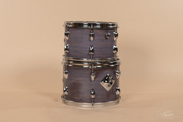 1970s Slingerland 'New Rock' in faded Rosewood Pearl - 14x22, 8x12, 9x13, 16x16