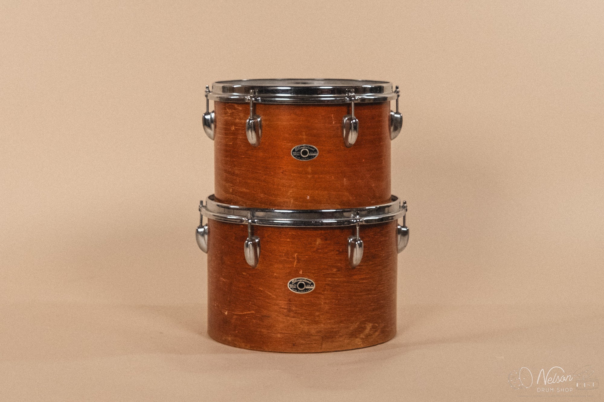 1970s Slingerland 'On Tour' in Mahogany Wood - 14x22, 8x12, 9x13, 14x16