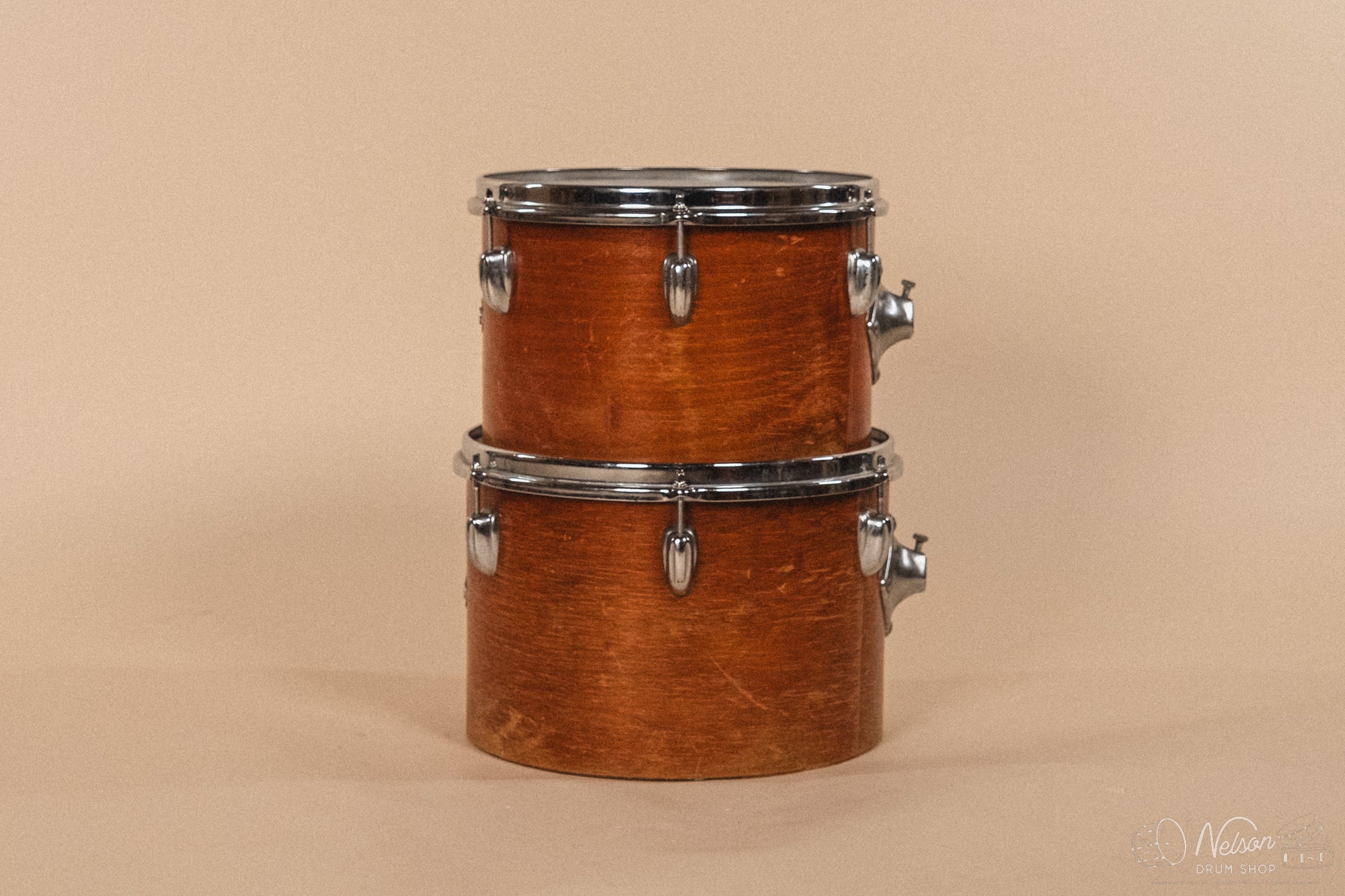 1970s Slingerland 'On Tour' in Mahogany Wood - 14x22, 8x12, 9x13, 14x16