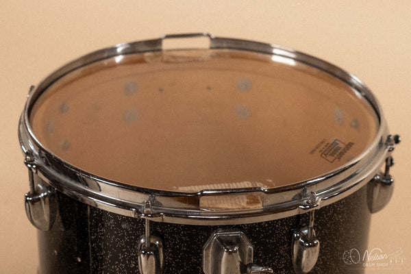 1963/1966 Slingerland in Black Sparkle - 14x20, 9x13, 12x15