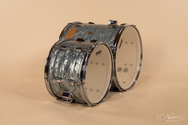 1960s Ludwig Pre-Serial 'Super Beat' in Sky Blue Pearl - 14x20, 9x13, 16x16