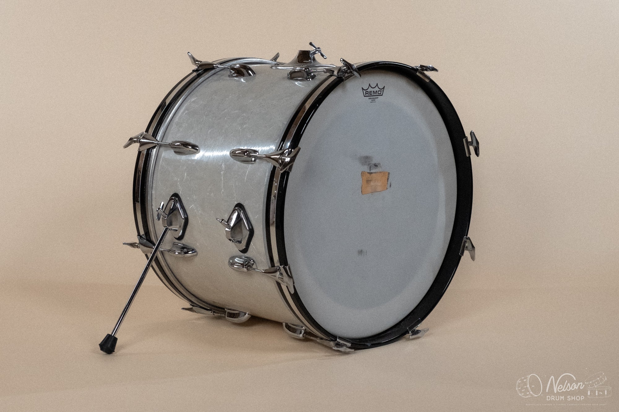 1970s Slingerland Gene Krupa Deluxe in White Marine Pearl - 14x20, 9x13, 14x16