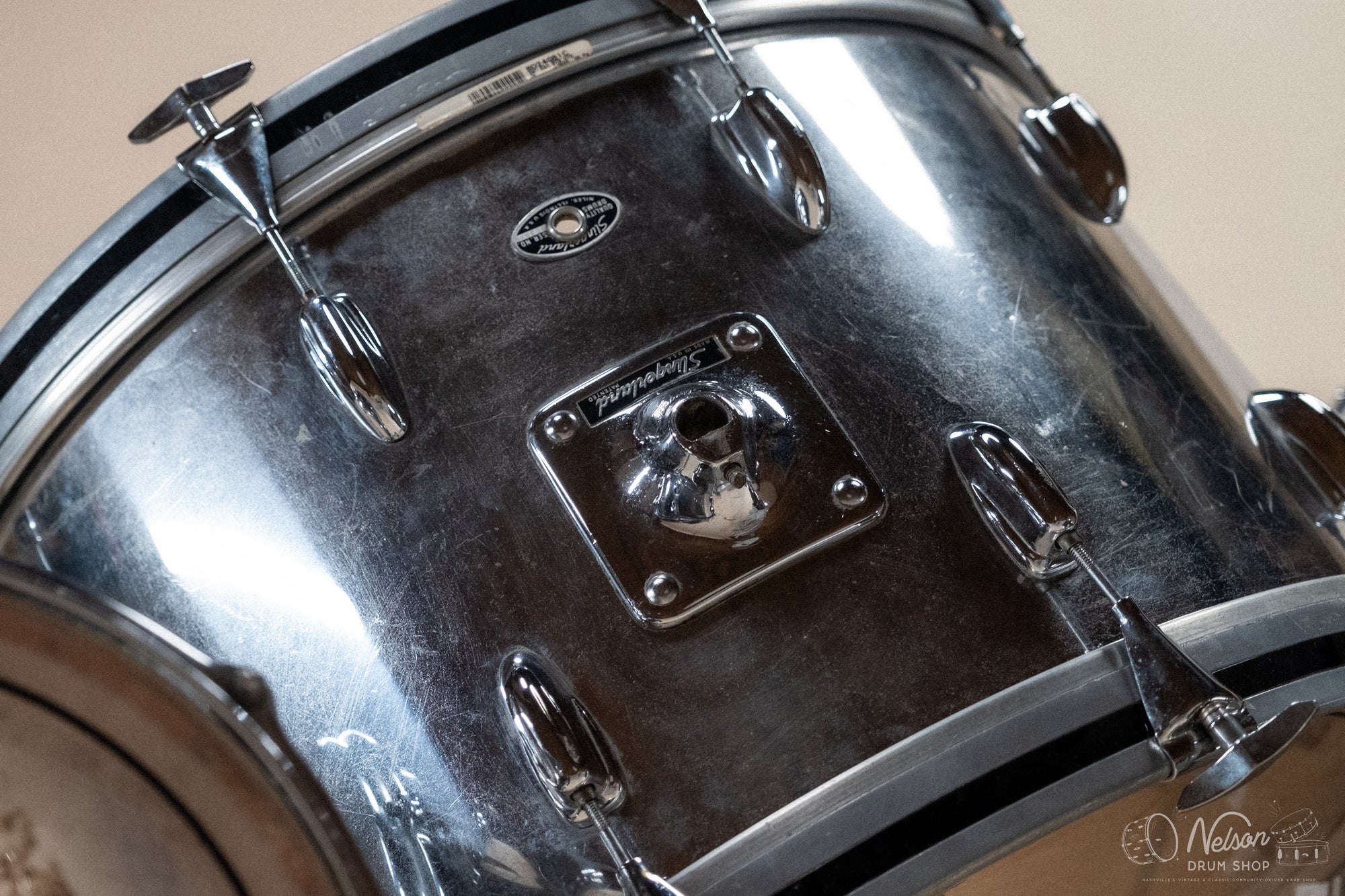 1970's Slingerland 'New Rock' in Chrome - 14x24, 8x12, 9x13, 16x16