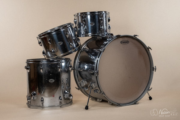 1970's Slingerland 'New Rock' in Chrome - 14x24, 8x12, 9x13, 16x16